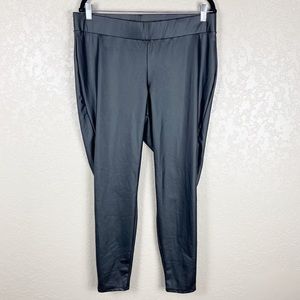 Torrid black faux leather high waisted leggings